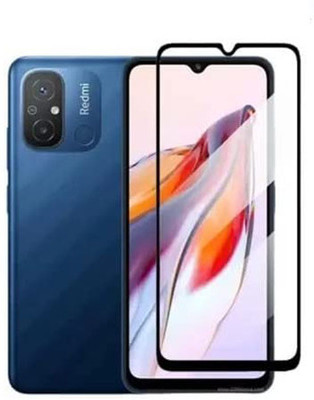 SM Styles Edge To Edge Tempered Glass for Xiaomi Redmi 12C/Redmi 12C(Pack of 1)