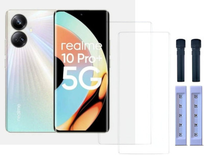crixus Edge To Edge Tempered Glass for realme 10 Pro Plus(Pack of 2)