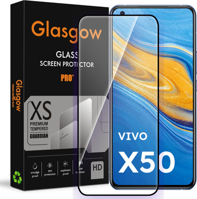 Glasgow Edge To Edge Tempered Glass for Vivo X50(Pack of 1)