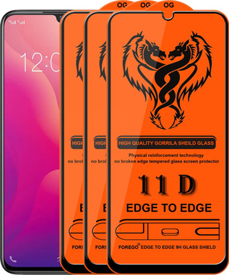 elevend Edge To Edge Tempered Glass for Vivo V11 Pro(Pack of 3)