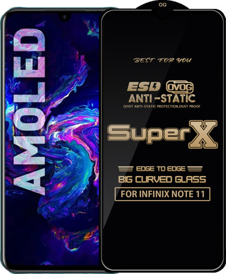Qyist Edge To Edge Tempered Glass for INFINIX NOTE 11(Pack of 1)