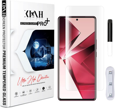 KLAH Edge To Edge Tempered Glass for Vivo V29e 5G, Borderless UV Glass Protection(Pack of 1)