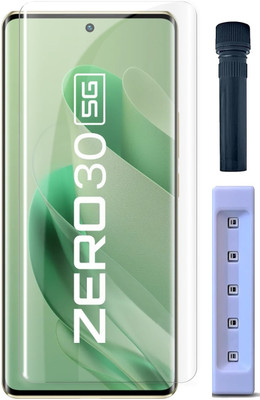 OneTech Edge To Edge Tempered Glass for Infinix Zero 30 5G / Infinix Zero Ultra 5G 9H Hardness, UV Advanced HD+ Screen Protector(Pack of 1)