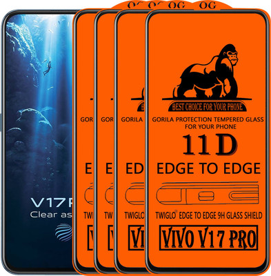TWIGLO Edge To Edge Tempered Glass for VIVO V17 PRO(Pack of 4)