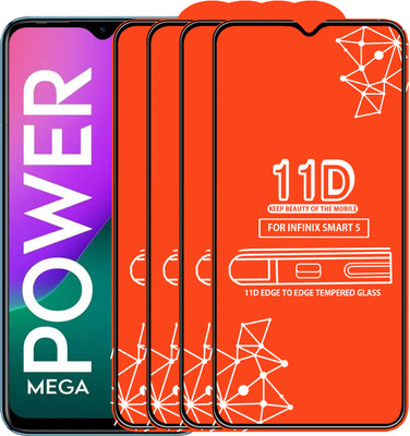 Qyist Edge To Edge Tempered Glass for Infinix Smart 5(Pack of 4)