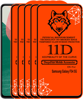 CRodible Edge To Edge Tempered Glass for Samsung Galaxy F54 5G(Pack of 5)