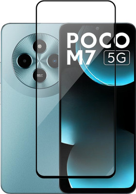 Fablue Edge To Edge Tempered Glass for Poco M7 5G(Pack of 1)