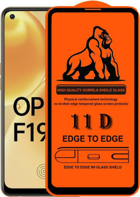 INT Edge To Edge Tempered Glass for Oppo F19s(Pack of 1)