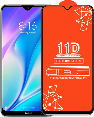 Roxel Edge To Edge Tempered Glass for Redmi 8A Dual(Pack of 1)