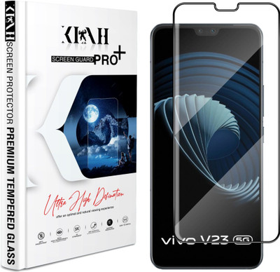 KLAH Edge To Edge Tempered Glass for Vivo V23 5G(Pack of 1)