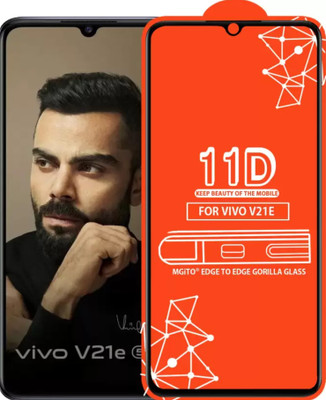 FlipSmartGuard Edge To Edge Tempered Glass for Vivo V21E(Pack of 1)