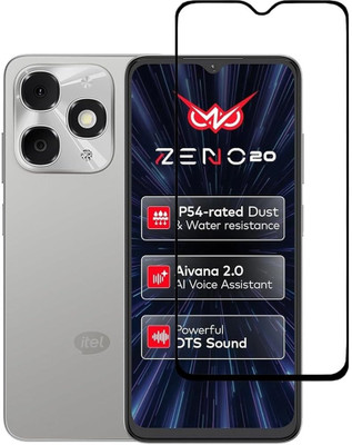 FwellT Edge To Edge Tempered Glass for Itel zeno 20 5G(Pack of 1)