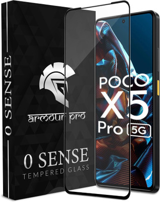 ArmourPro Edge To Edge Tempered Glass for POCO X5 Pro 5G, X5 Pro 5G, POCO X4 Pro 5G, X4 Pro 5G, POCO X5 5G, X5 5G, 0 Sense Ultra Thin Tempered Glass(Pack of 1)