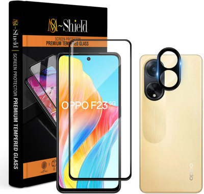 MS-Shield Edge To Edge Tempered Glass for OPPO F23 5G, With Camera Lens Protector(Pack of 1)
