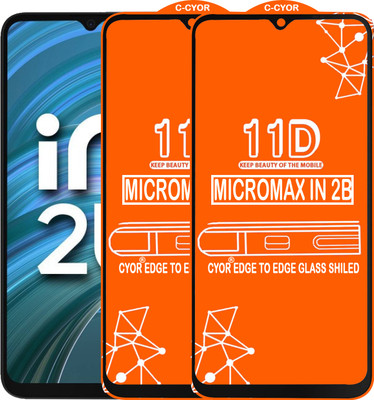 CYOR Edge To Edge Tempered Glass for MICROMAX IN 2B(Pack of 2)