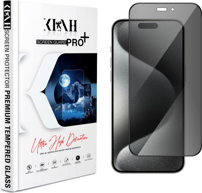 KLAH Edge To Edge Tempered Glass for Apple iPhone 15 Pro Max(Pack of 1)