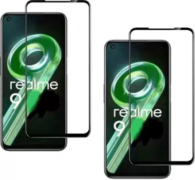 NaturalBuy Edge To Edge Tempered Glass for Realme 9 4G -(Anti-Scratch Technology: The surface is treated with an anti-scratch coating to prevent scuffs and scratches from daily use-11D-Pack of 2)(Pack of 2)