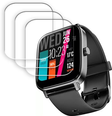 SOMTONE Edge To Edge Tempered Glass for alt OG Max 1.8 Inch SMARTWATCH SCREEN GUARD(Pack of 3)