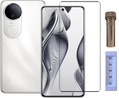 crixus Edge To Edge Tempered Glass for Vivo V50e(Pack of 1)