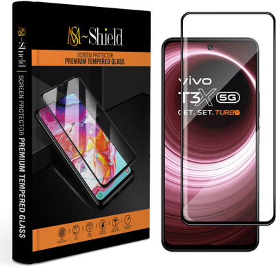 MS-Shield Edge To Edge Tempered Glass for Vivo T3x 5G(Pack of 1)