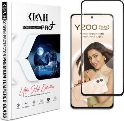 KLAH Edge To Edge Tempered Glass for Vivo Y200 5G(Pack of 1)