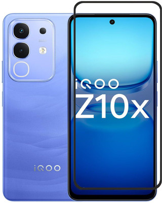 Caseline Edge To Edge Tempered Glass for iQOO Z10x 5G(Pack of 1)