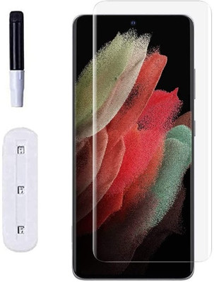 A-Allin1 Edge To Edge Tempered Glass for Samsung Galaxy S21 Ultra, UV Temper Glass Edge to Edge Coverage Glass(Pack of 1)