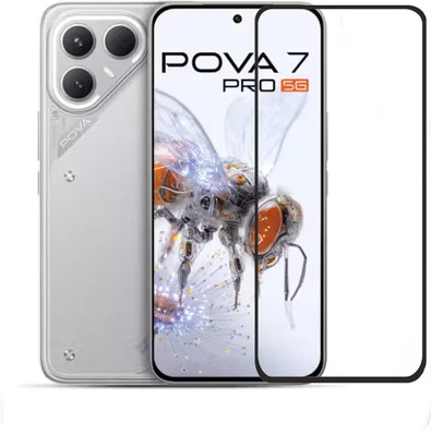 Bodoma Edge To Edge Tempered Glass for Tecno Pova 7 pro 5G(Pack of 1)