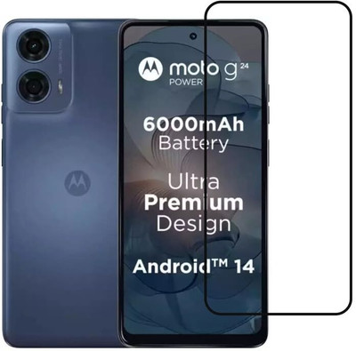 Flipkart SmartBuy Edge To Edge Tempered Glass for MOTOROLA g24 Power(Pack of 1)