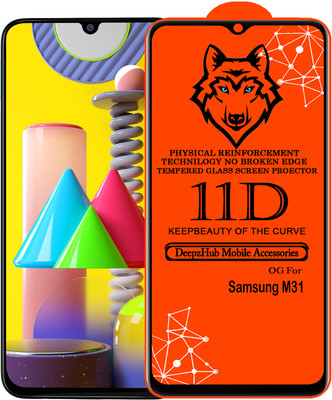 CRodible Edge To Edge Tempered Glass for Samsung Galaxy M31(Pack of 1)