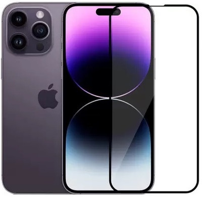 O2MG Edge To Edge Tempered Glass for APPLE iPhone 15 Pro, iPhone 15 Pro(Pack of 1)
