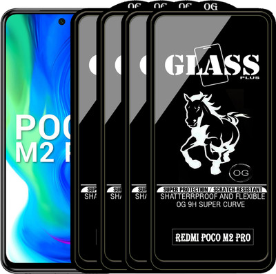PFOAM Edge To Edge Tempered Glass for POCO M2 PRO(Pack of 4)