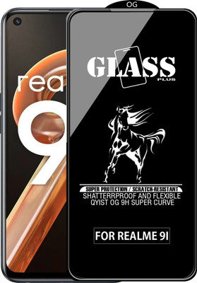 Qyist Edge To Edge Tempered Glass for REALME 9I(Pack of 1)