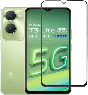 NSTAR Edge To Edge Tempered Glass for Vivo T3 Lite, Vivo T3 Lite 5G(Pack of 1)