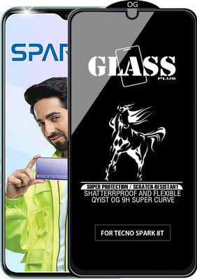 Qyist Edge To Edge Tempered Glass for TECNO SPARK 8T(Pack of 1)