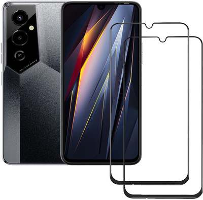 SNMART Edge To Edge Tempered Glass for Tecno Pova 4 Pro(Pack of 2)