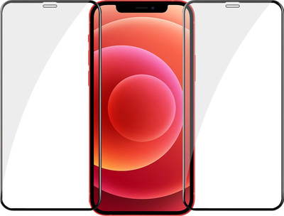 YOGKREETI Edge To Edge Tempered Glass for Apple iPhone 12(Pack of 2)