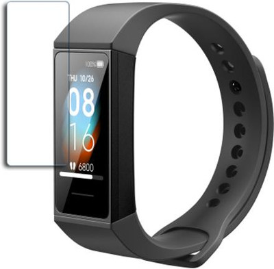 SOMTONE Edge To Edge Tempered Glass for Mi Smart Band 4C 1.08 inch SMARTWATCH SCREEN GUARD(Pack of 1)