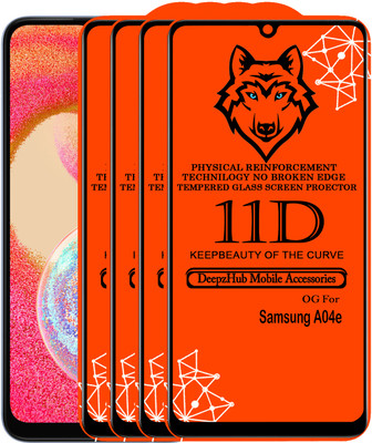 CRodible Edge To Edge Tempered Glass for Samsung Galaxy A04e(Pack of 4)