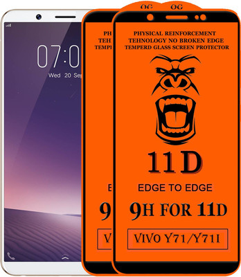 Xester Edge To Edge Tempered Glass for VIVO Y71(Pack of 2)