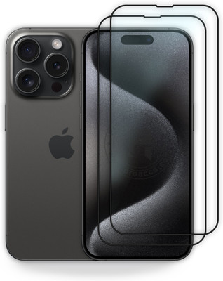 PROACCS Edge To Edge Tempered Glass for Apple iPhone 15 Pro Max(Pack of 2)