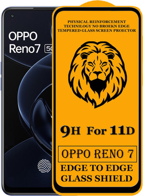SEVEN7STAR Edge To Edge Tempered Glass for OPPO Reno 7 5G(Pack of 1)