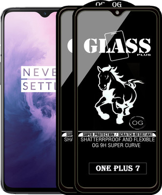 PFOAM Edge To Edge Tempered Glass for ONE PLUS 7(Pack of 2)