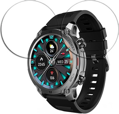 SOMTONE Edge To Edge Tempered Glass for beatXP Terra 1.39 inch SMARTWATCH SCREEN GUARD(Pack of 2)