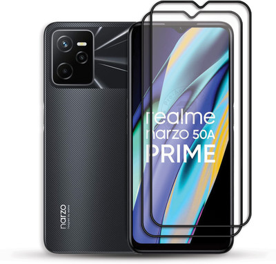 PROACCS Edge To Edge Tempered Glass for REALME NARZO 50A(Pack of 2)