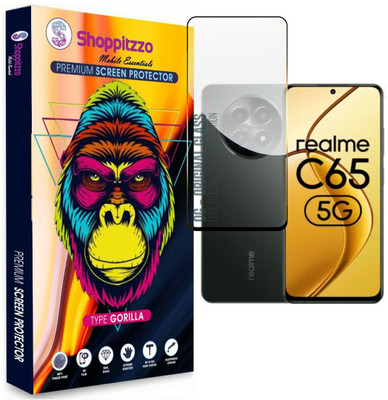 Shoppitzzo Edge To Edge Tempered Glass for Realme P1| Realme C65(6.67 Inch)(Pack of 1)