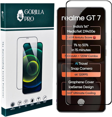 GORILLA PRO Tempered Glass Guard for Realme GT 7, Realme GT 7 5G(Pack of 1)