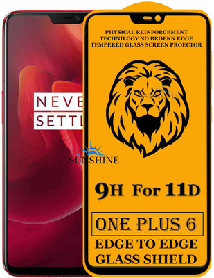 SUNSHINE Edge To Edge Tempered Glass for OnePlus 6(Pack of 1)