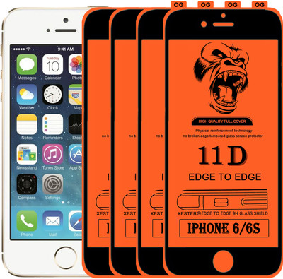 PFOAM Edge To Edge Tempered Glass for Apple iPhone 6(Pack of 4)