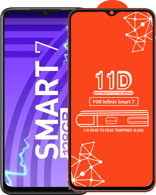 Roxel Edge To Edge Tempered Glass for Infinix Smart 7(Pack of 1)